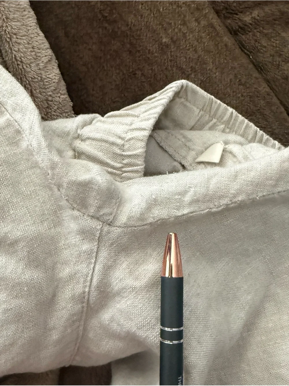 Linen Lantern Tapered Capri